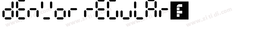 Denvor Regular字体字体转换